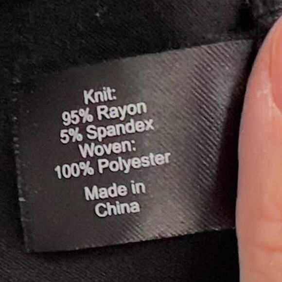 Lane Bryant sz. 14/16 women's tunic length top black, asymmetrical  #1928 - Picture 6 of 7